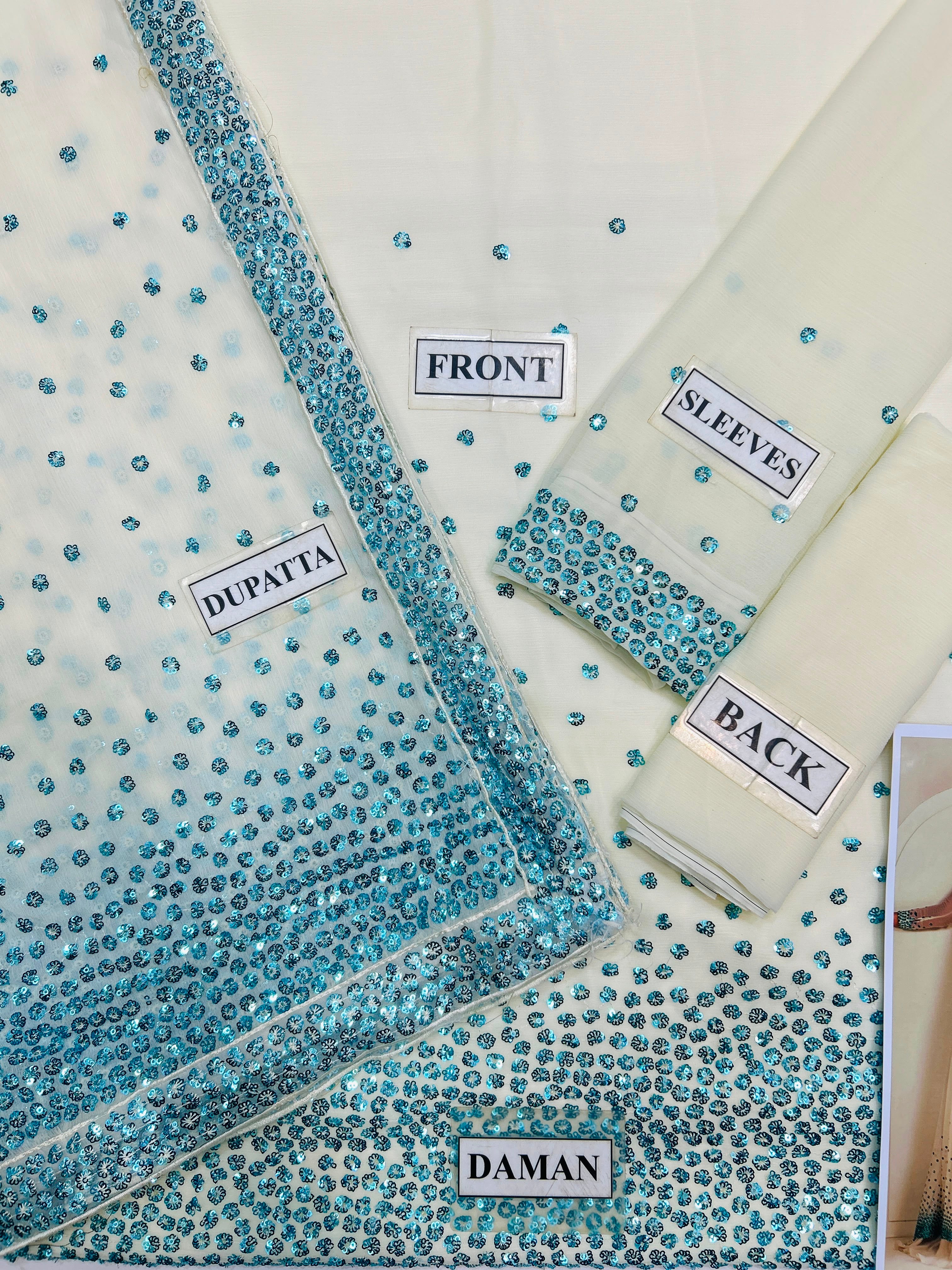 Jazmin MF-JZ Premium Chiffon With Emb Chiffon Dupatta Unstitched 3 Piece 2026