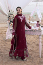 Azure MF-AZ Premium Chiffon Unstitched 3 Piece Suit With Emb Chiffon Dupatta 2026