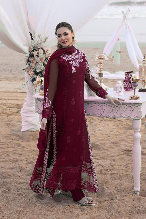 Azure MF-AZ Premium Chiffon Unstitched 3 Piece Suit With Emb Chiffon Dupatta 2026