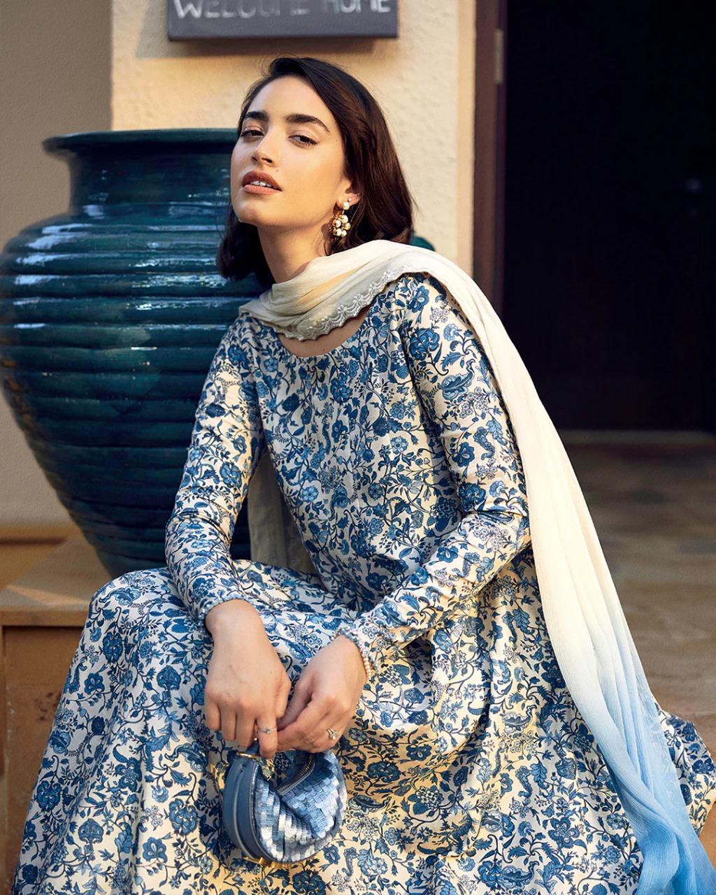 Faiza Saqlain MF-26056 Premium Printed Lawn With Digital Chiffon Dupatta Unstitched 3 Piece 2026