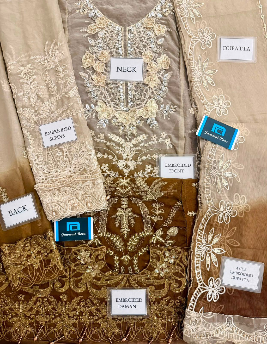 Maria B MF-MB-103 Premium Chiffon With Emb Chiffon Dupatta Unstitched 3 Piece 2026