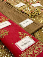 Maria B MF-MB-WF-09 Premium Raw Silk With Emb Organza Dupatta Unstitched 3 Piece 2025