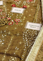 Maria B MF-MB-WF-09 Premium Raw Silk With Emb Organza Dupatta Unstitched 3 Piece 2025