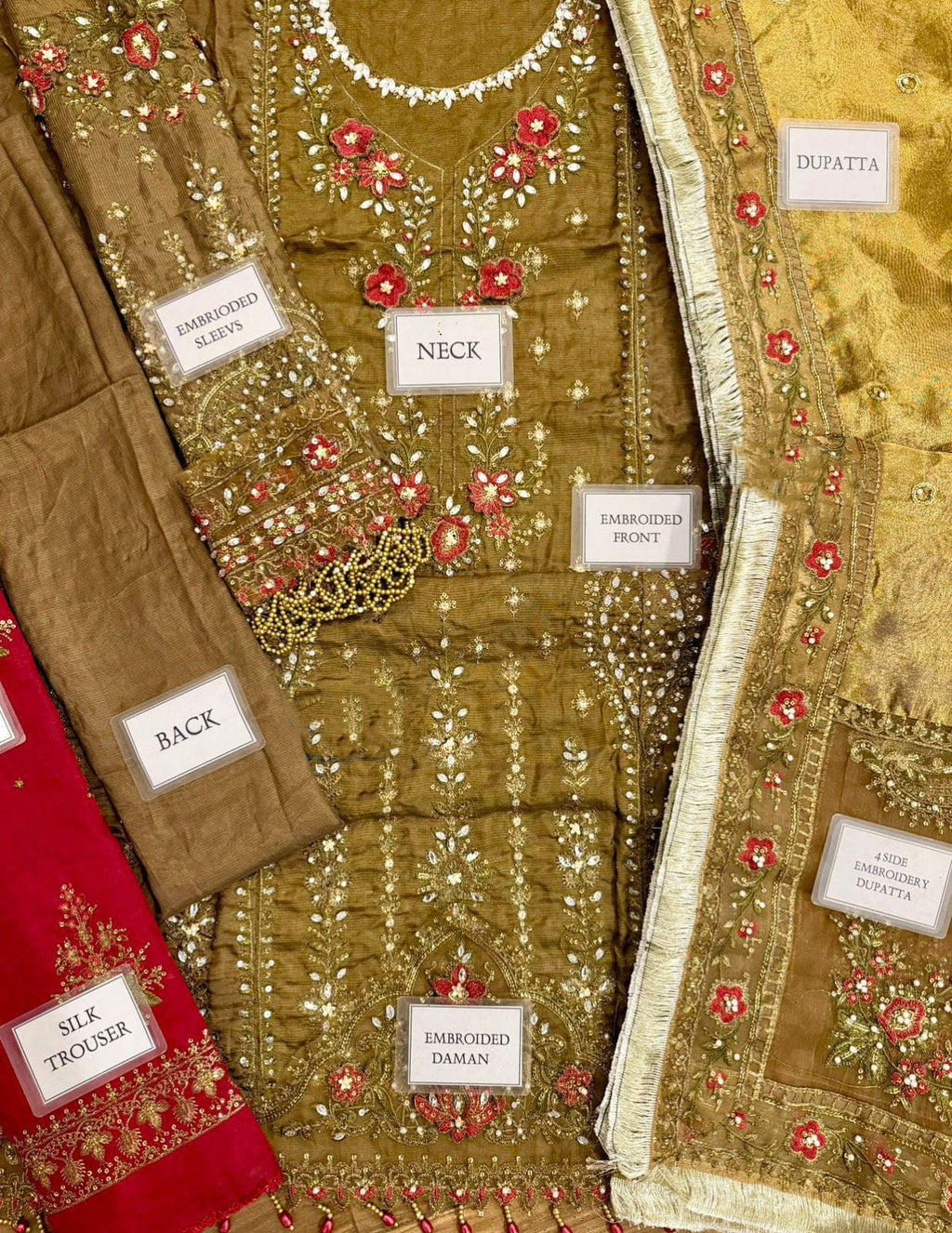 Maria B MF-MB-WF-09 Premium Raw Silk With Emb Organza Dupatta Unstitched 3 Piece 2025