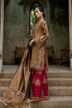 Maria B MF-MB-WF-09 Premium Raw Silk With Emb Organza Dupatta Unstitched 3 Piece 2025