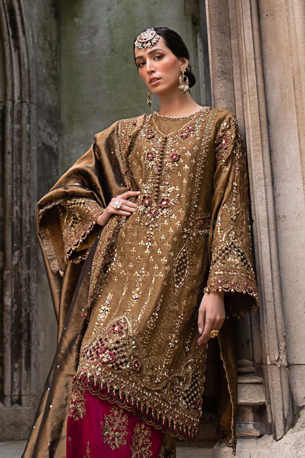 Maria B MF-MB-WF-09 Premium Raw Silk With Emb Organza Dupatta Unstitched 3 Piece 2025