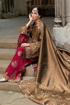 Maria B MF-MB-WF-09 Premium Raw Silk With Emb Organza Dupatta Unstitched 3 Piece 2025