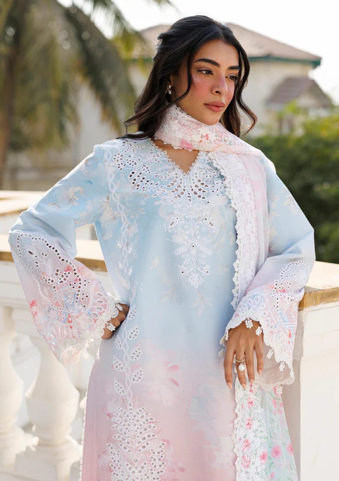 Afrozeh MF-28072 Premium Digital Printed Lawn With Emb Chiffon Dupatta Unstitched 3 Piece 2026