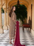Noorma Kamal MF-9901 Premium Chiffon With Emb Chiffon Dupatta Unstitched 3 Piece 2026