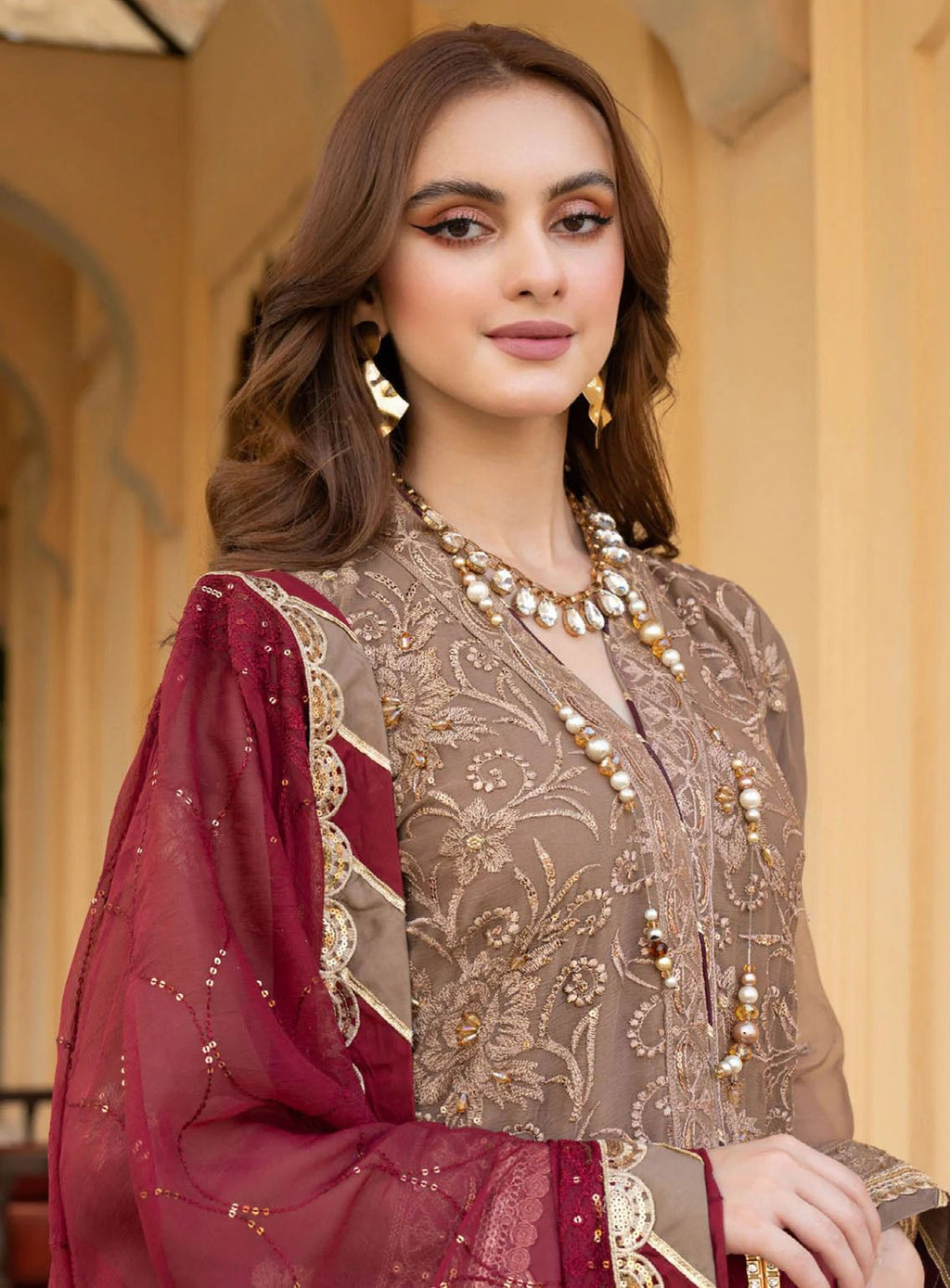 Noorma Kamal MF-9901 Premium Chiffon With Emb Chiffon Dupatta Unstitched 3 Piece 2026