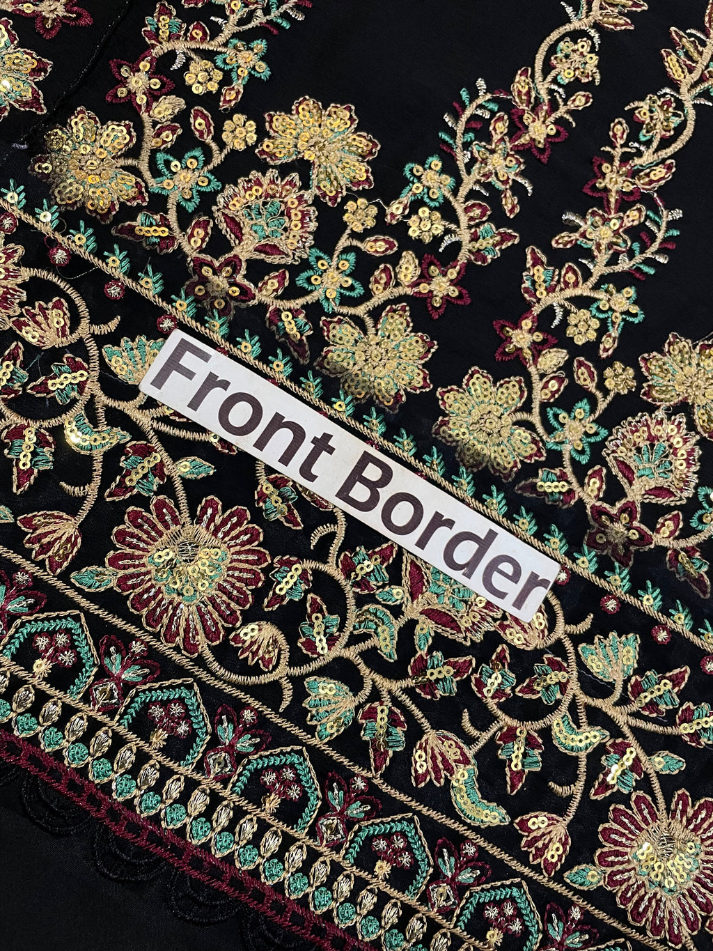 A.J  MF-031 Premium Chiffon Emb 3 Piece Unstitched Suit With Chiffon Dupatta 2026