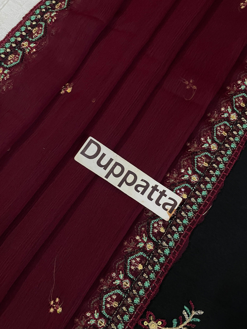A.J  MF-031 Premium Chiffon Emb 3 Piece Unstitched Suit With Chiffon Dupatta 2026