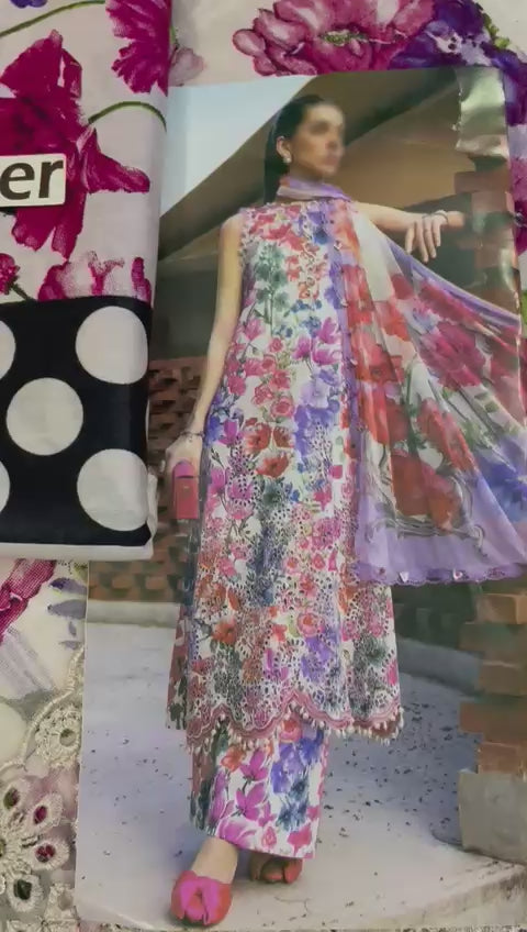 MARIA.B Printed Lawn Collection 3 Piece Unstitched