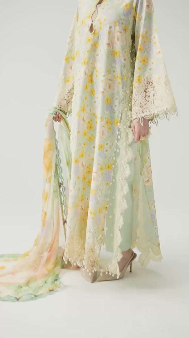 MARIA.B M Print Vol-02 Lawn Collection 3 Piece Unstitched