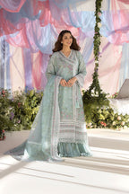Sobia Nazir MF-SN Chikankari Lawn With Emb Khaddi Net Dupatta Unstitched 3 Piece