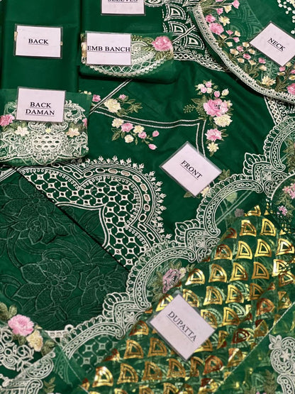 Monaco by parishay Luxury Lawn Embroidery 3Piece Unstitched