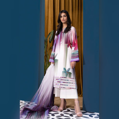 Lulusar Elegant Digital Printed 3-Piece Swiss Lawn Unstitched
