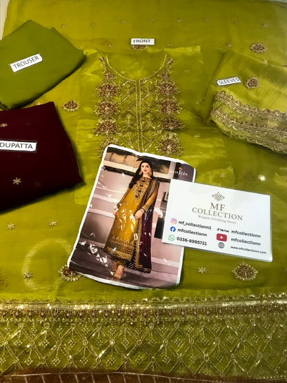 A.J Green Sami Pure Chiffon Formal Collection 3pc