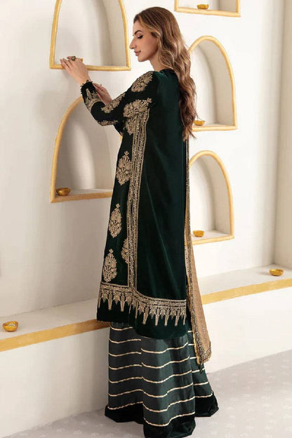 Jazmin Green 9000 Micro Velvet Thread Work Formal Collection