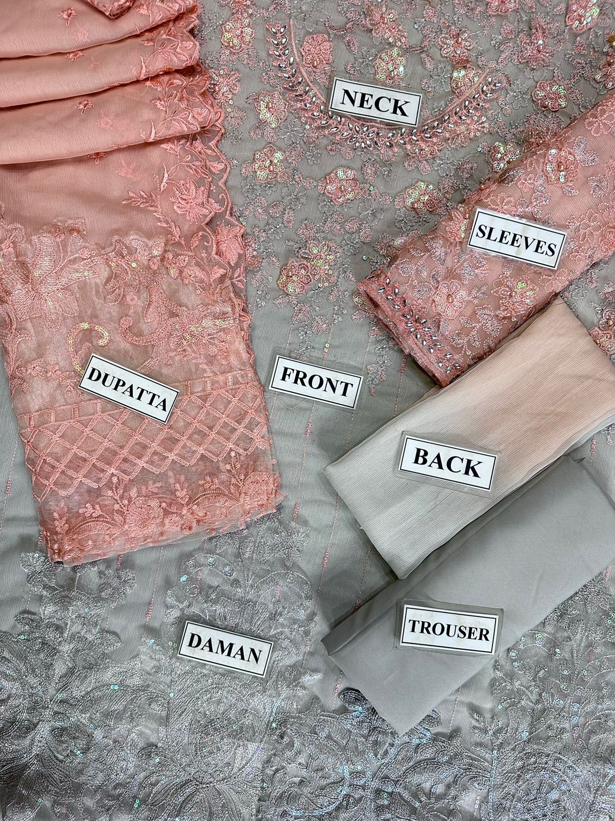 Maria B MF-MB Premium Chiffon With Emb Chiffon Dupatta Unstitched 3 Piece 2026