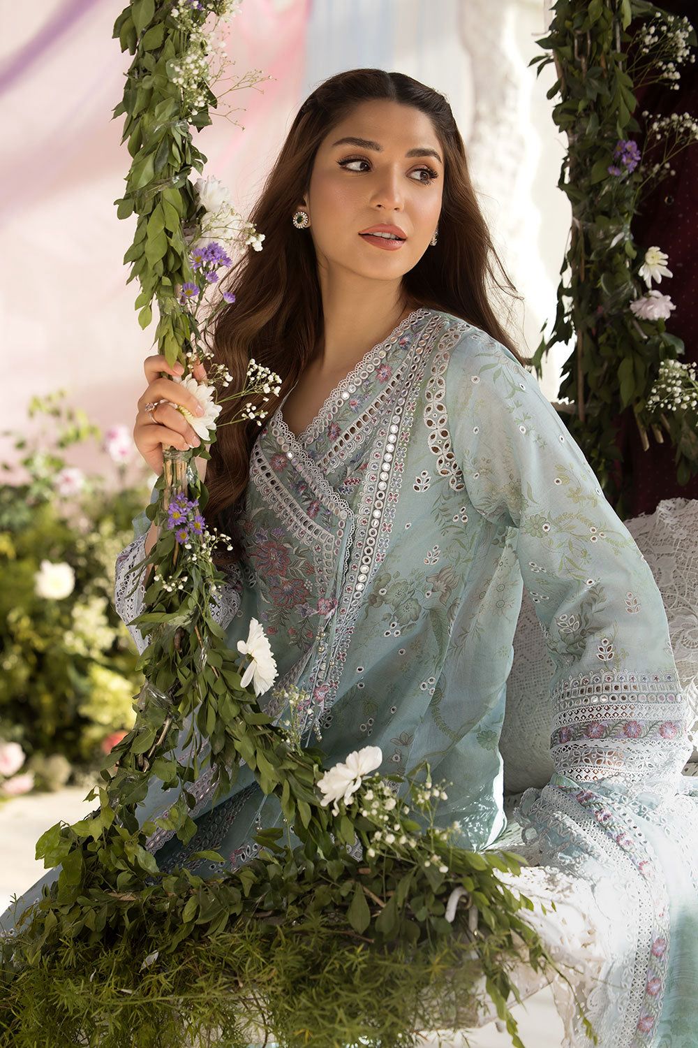 Sobia Nazir MF-SN Chikankari Lawn With Emb Khaddi Net Dupatta Unstitched 3 Piece