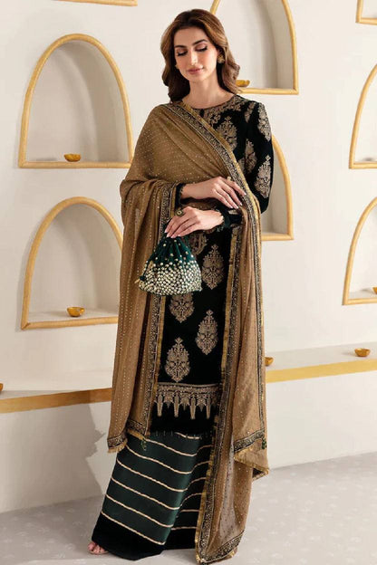 Jazmin Green 9000 Micro Velvet Thread Work Formal Collection