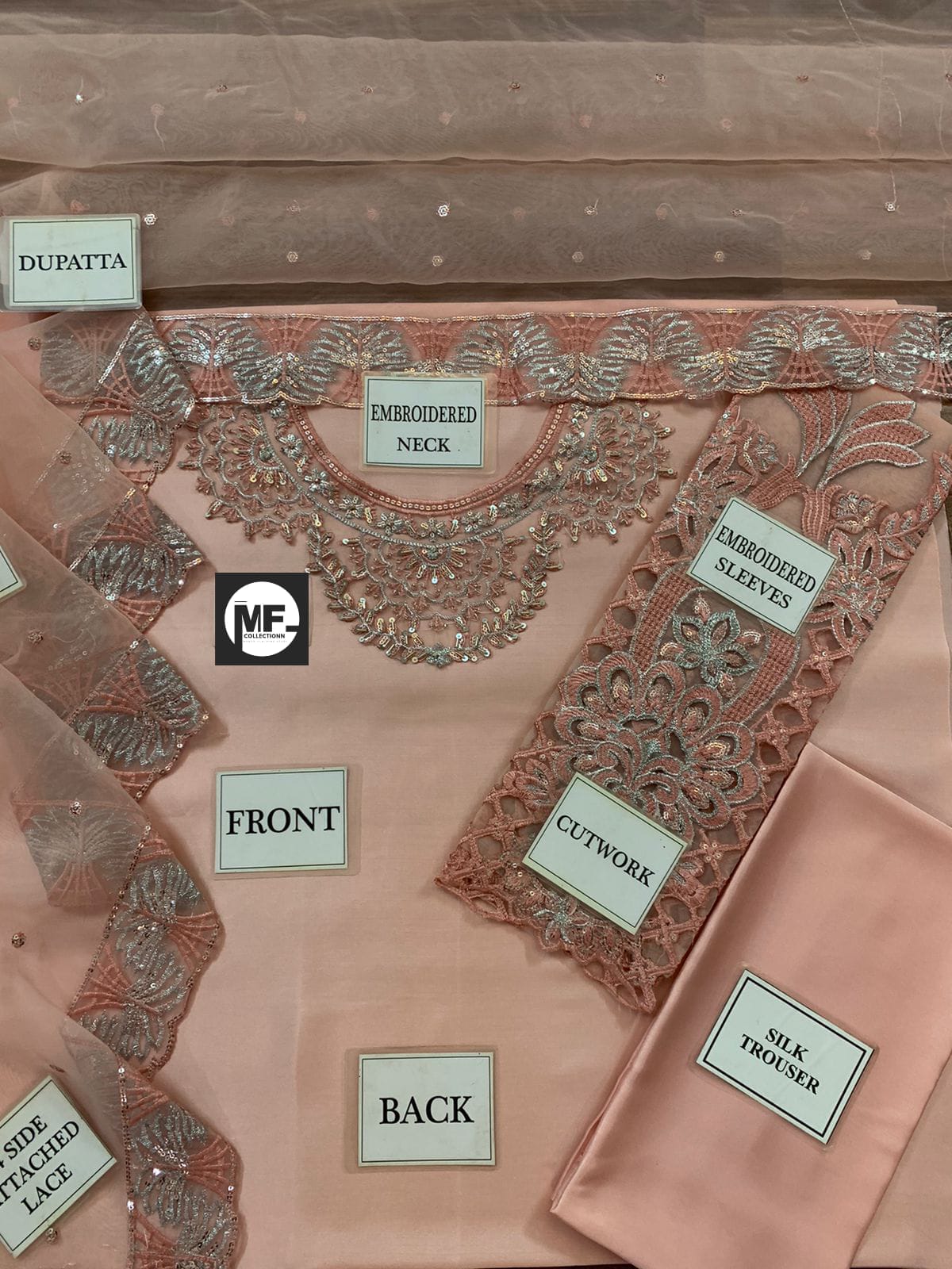 Vaniya Silk Pink Embroidery Pary Wear Collection 3Pece Unstitched