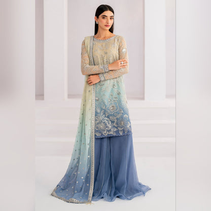 Jazmin Chiffon Embroidery Luxury Dress 4piece Unstitched