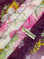 Maria B MF-1091 Premium Printed Lawn With Emb Chiffon Dupatta Unstitched 3 Piece 2026