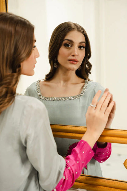 Lulusar Pink Swiss Lawn Embroidery 3piece Unstitched Dress