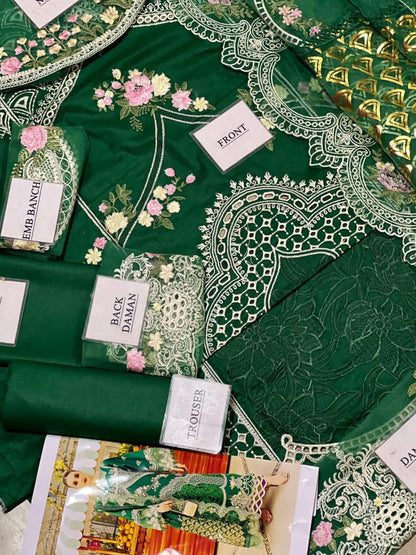 Monaco by parishay Luxury Lawn Embroidery 3Piece Unstitched