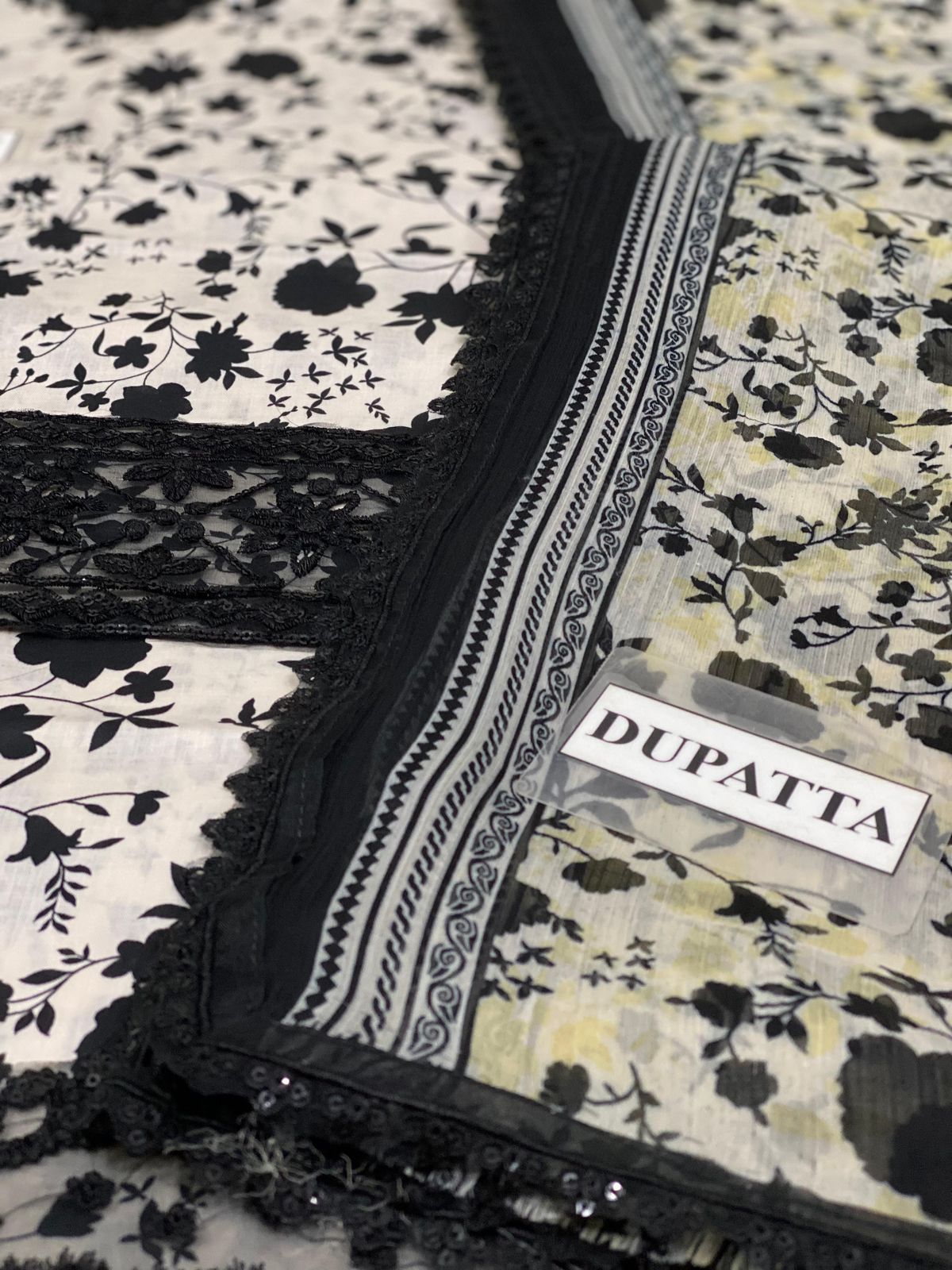 Aneela.s Black Skin Lawn Embroidery Summer Collection 3PIece Unstitched