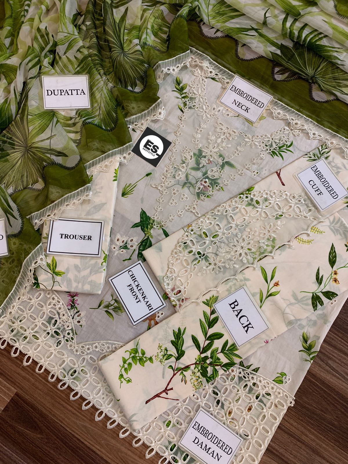 Afrozeh Light Green Embroidery Summer Collection New Arrival 3pc Unstitched