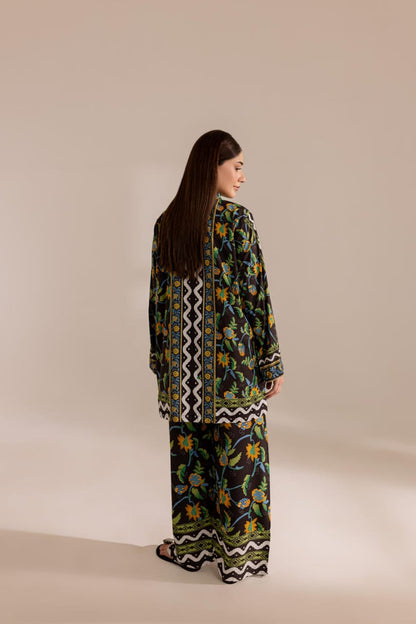 Lulusar black Elegant Digital Printed 3-Piece Swiss Lawn Unstitched
