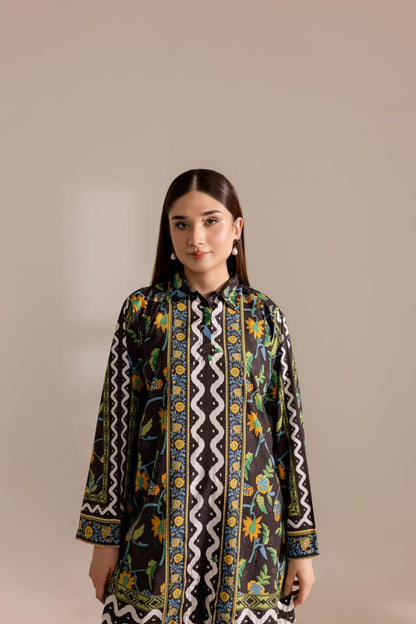 Lulusar black Elegant Digital Printed 3-Piece Swiss Lawn Unstitched