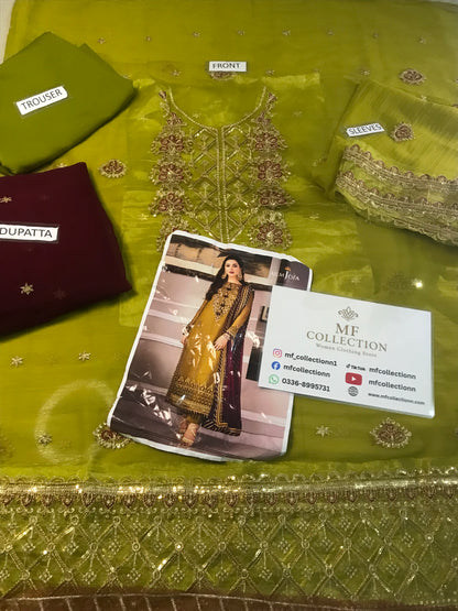 A.J Green Sami Pure Chiffon Formal Collection 3pc