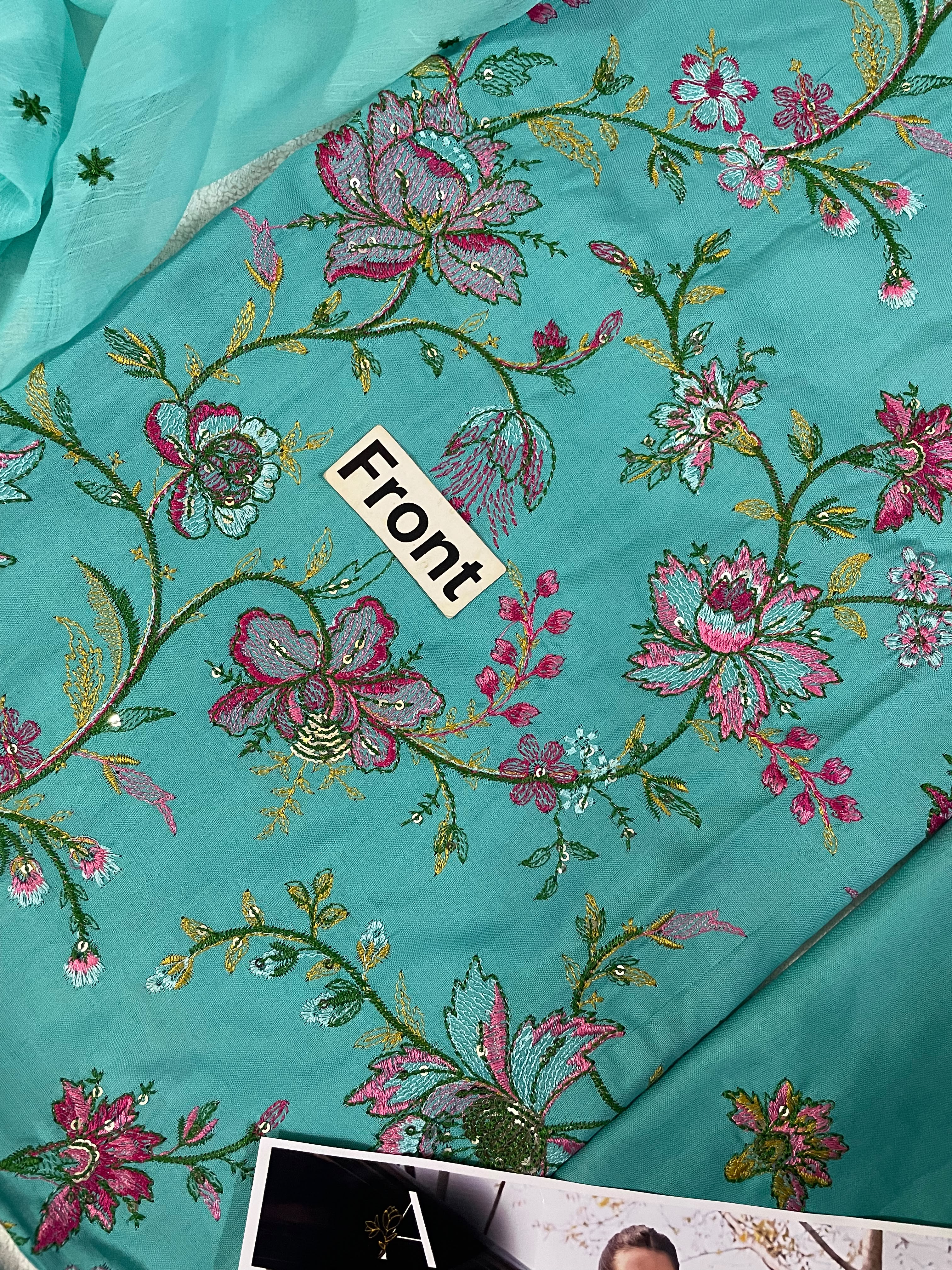 Bareeza MF-2903 Premium Embroidered Lawn With Emb Chiffon Dupatta Unstitched 3 Piece 2026