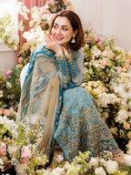 Charizma MF-CZ Embroidered Chiffon With Net Dupatta Unstitched 3 Piece