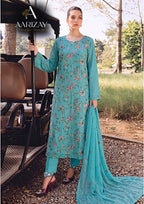 Bareeza MF-BR Premium Embroidered Lawn Unstitched 3 Piece Suit With Emb Chiffon Dupatta 2026