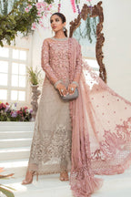 Maria B MF-MB Premium Chiffon Unstitched 3 Piece Suit With Emb Chiffon Dupatta And Inner 2026