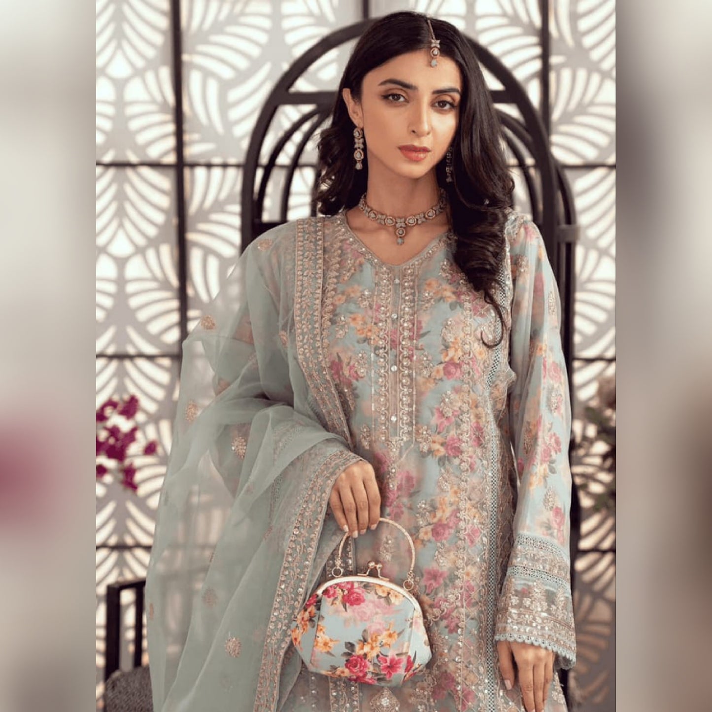 BINT-E-NOOR Light Green Sami Stitched Formal Collection 3Piece