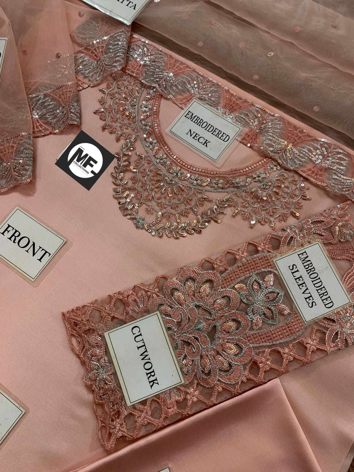 Vaniya Silk Pink Embroidery Pary Wear Collection 3Pece Unstitched