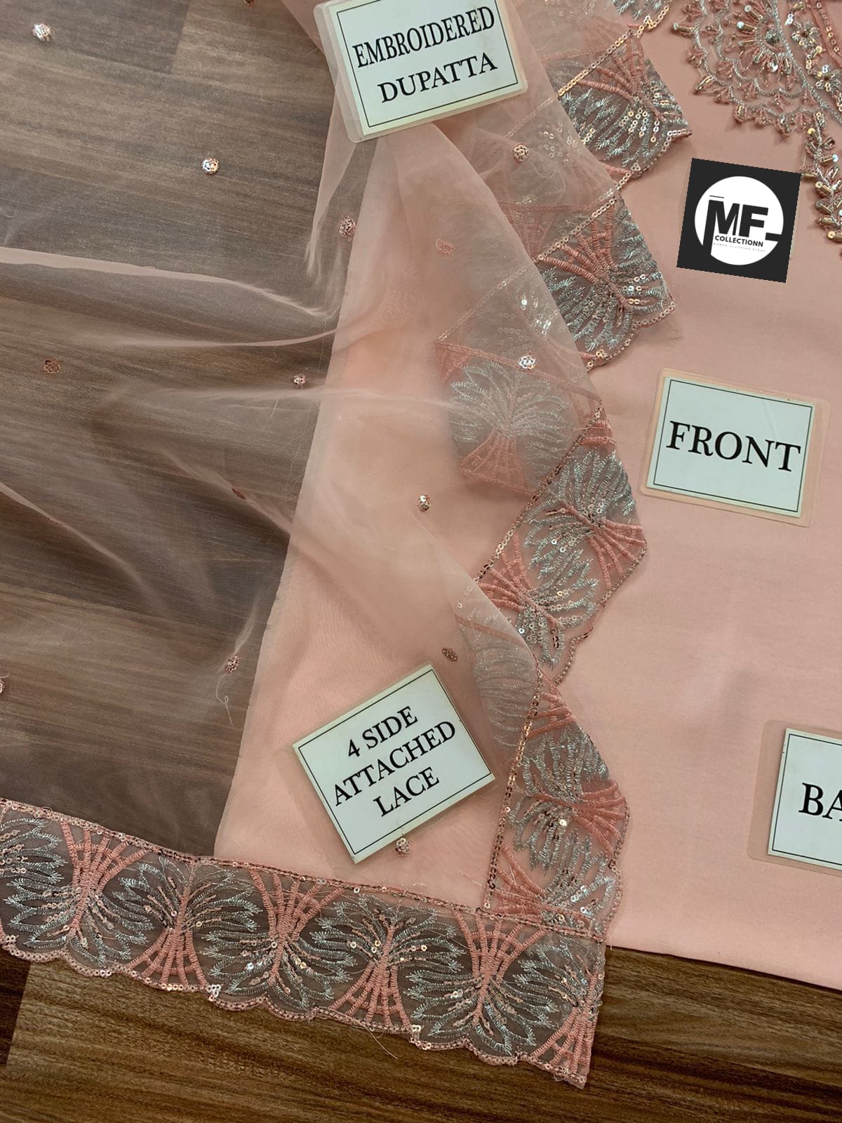 Vaniya Silk Pink Embroidery Pary Wear Collection 3Pece Unstitched