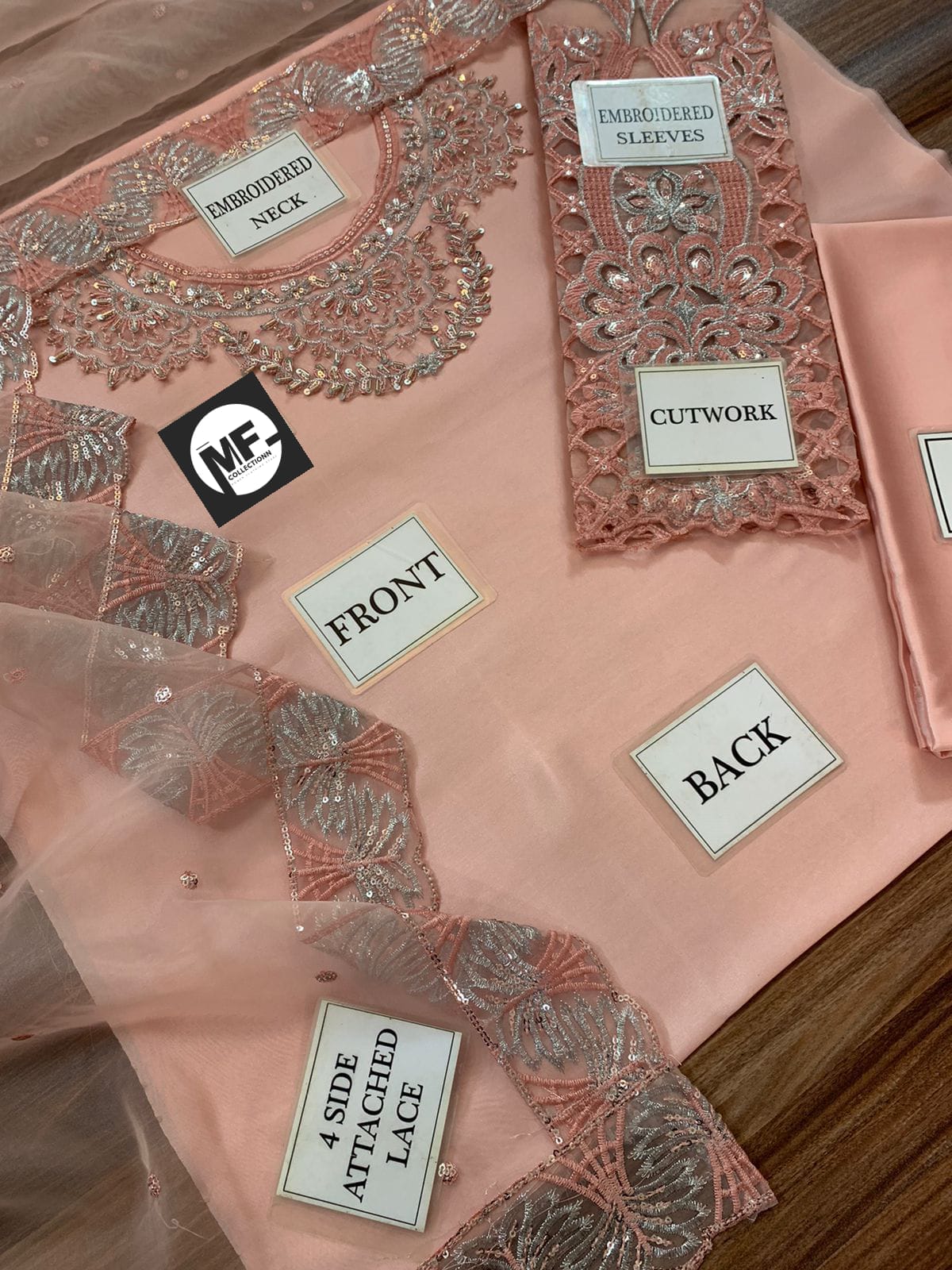 Vaniya Silk Pink Embroidery Pary Wear Collection 3Pece Unstitched