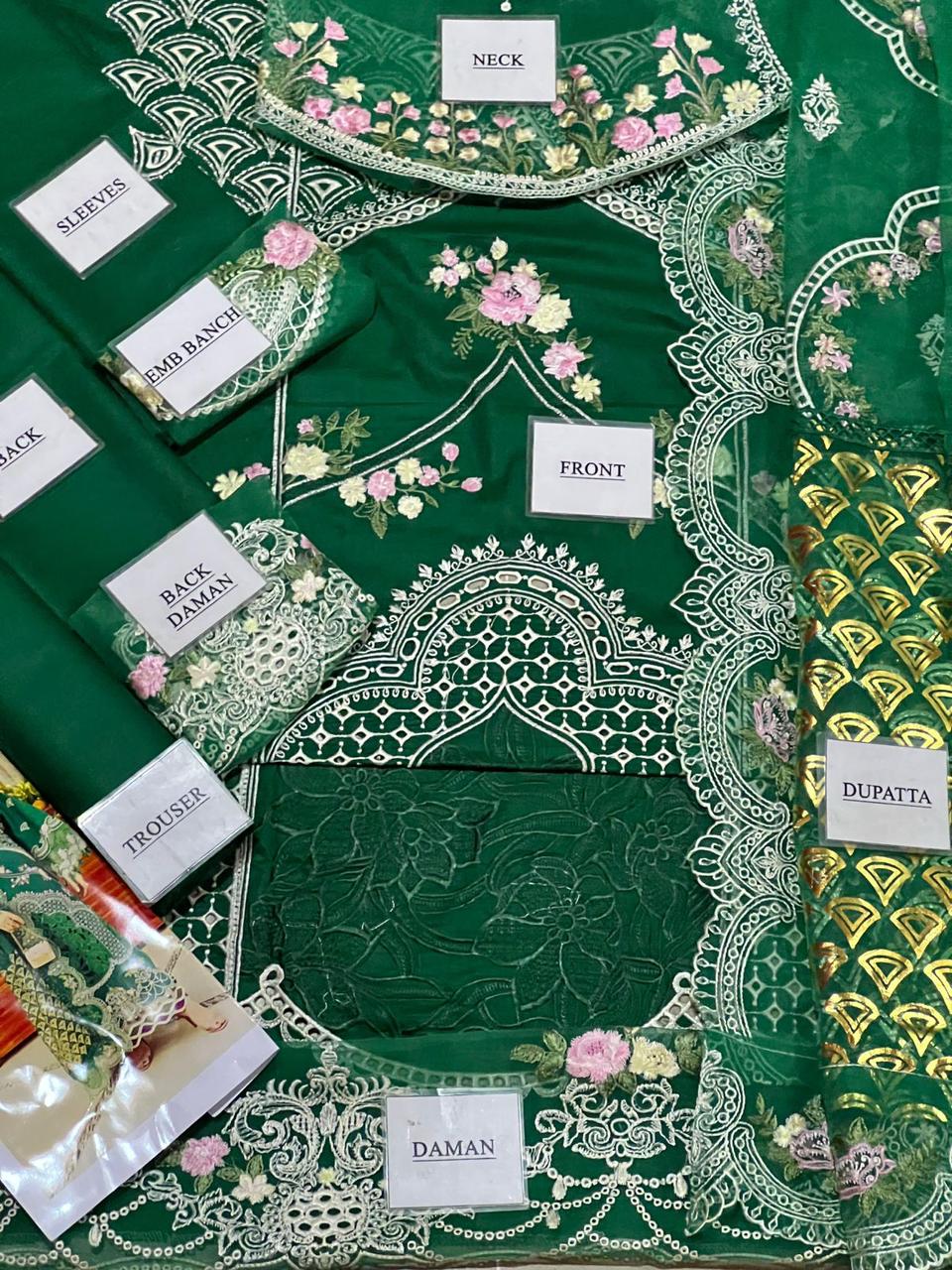 Monaco by parishay Luxury Lawn Embroidery 3Piece Unstitched