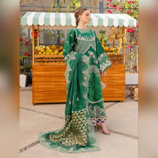 Monaco by parishay Luxury Lawn Embroidery 3Piece Unstitched