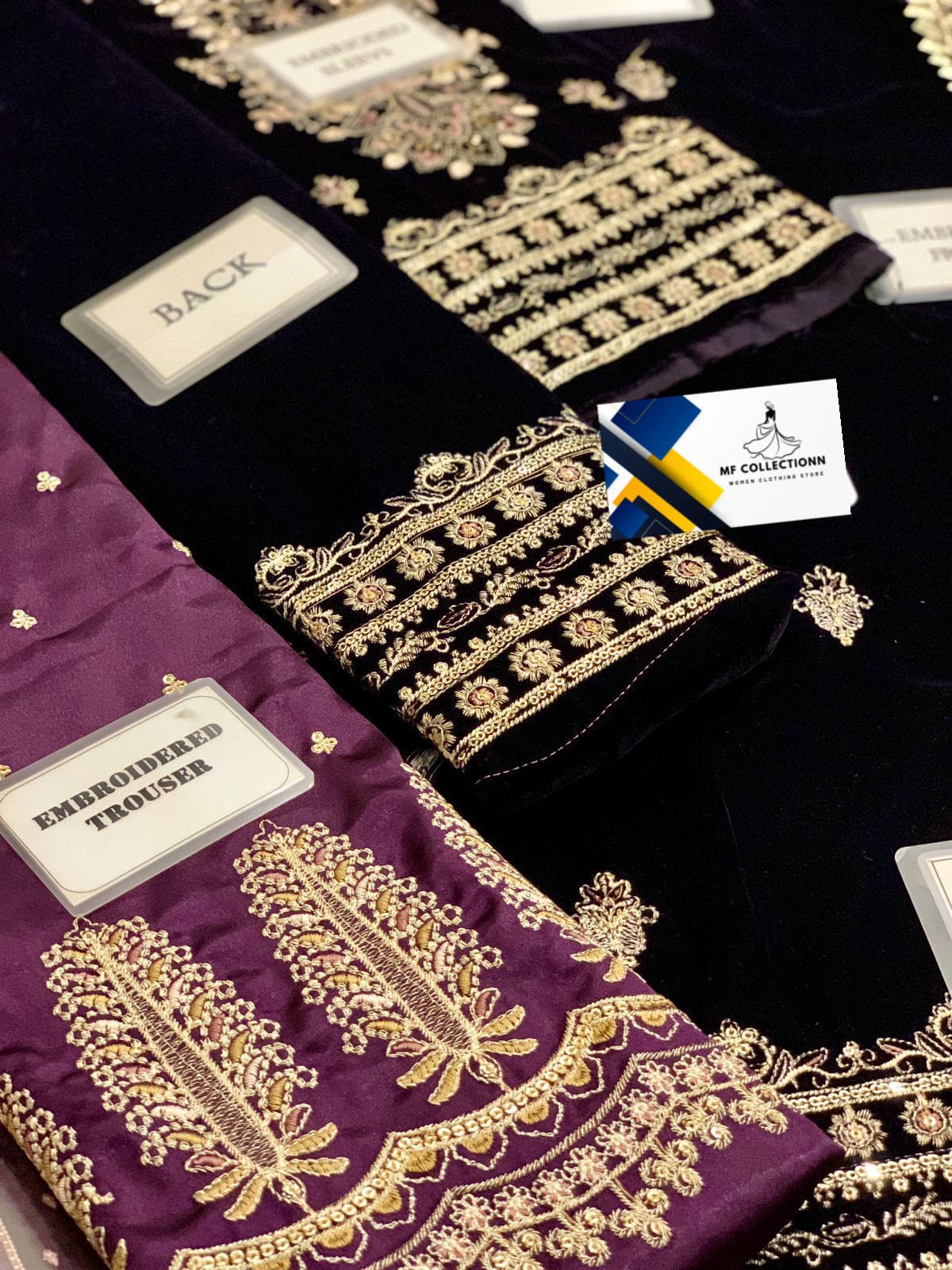 Baroque Dark Purple 9000 Micro Velvet Formal Collection